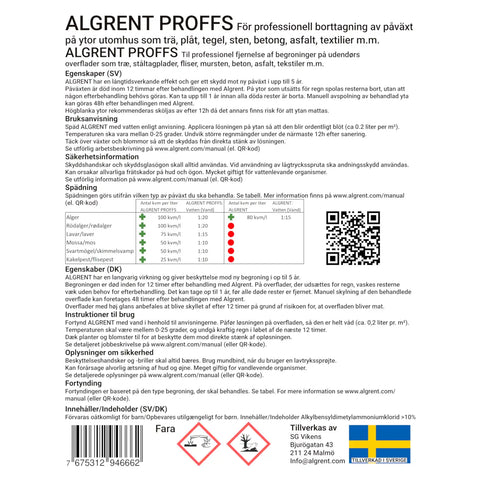 Koncentrerad bensaltensid för mossa på tak.